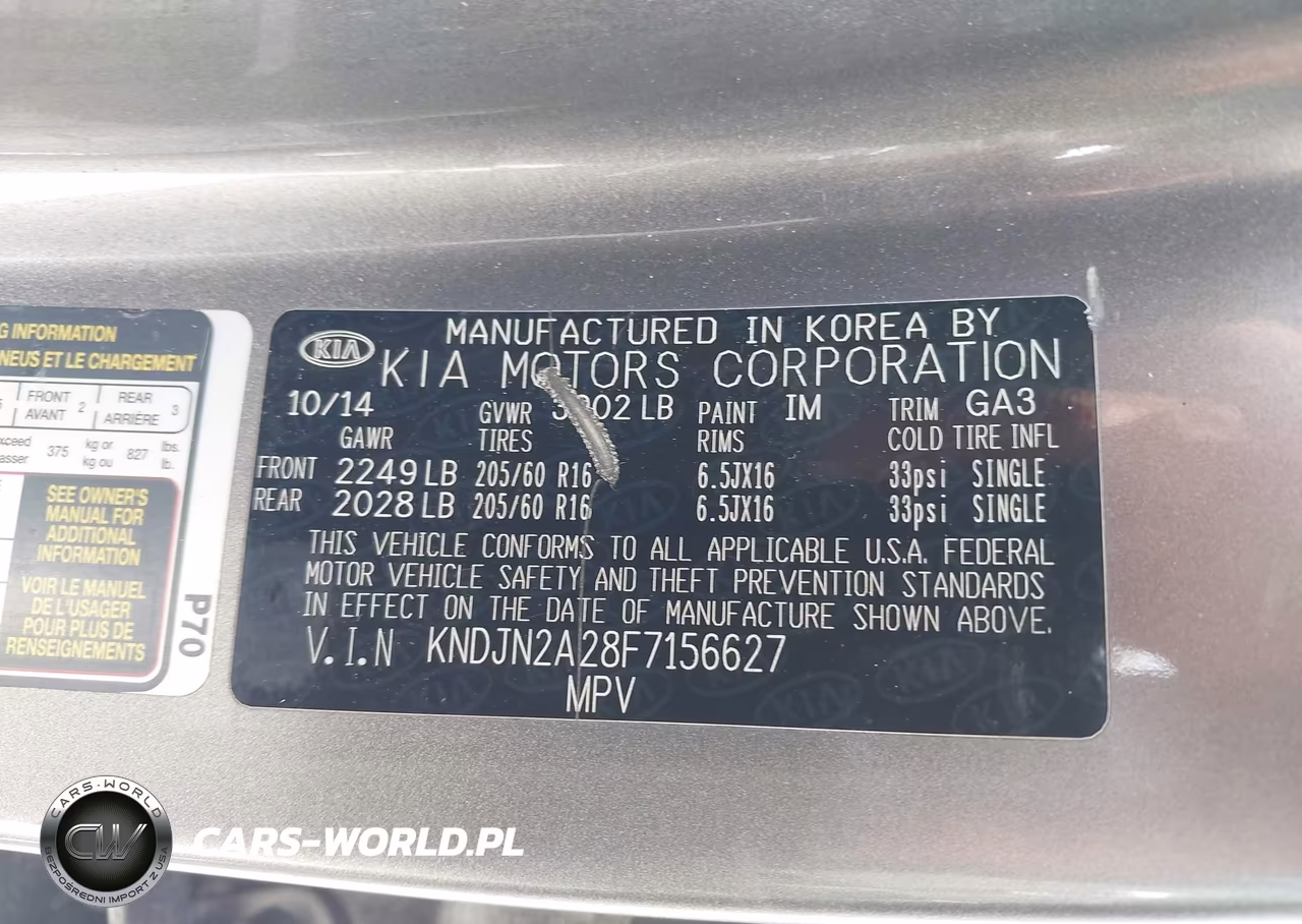 2015 Kia Soul VIN:KNDJN2A28F7156627 - 9