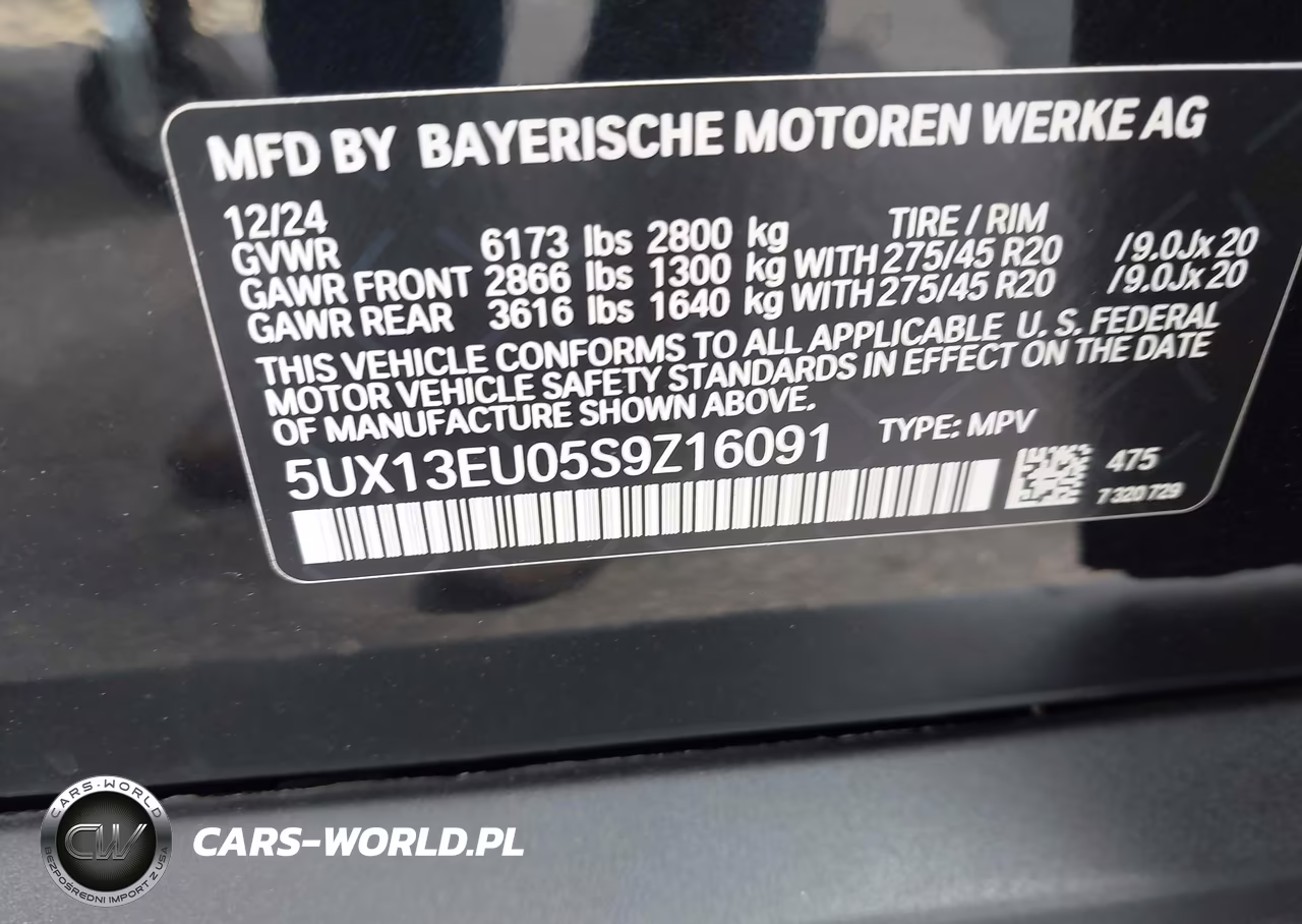 2025 BMW X5 Sdrive40I VIN:5UX13EU05S9Z16091 - 9
