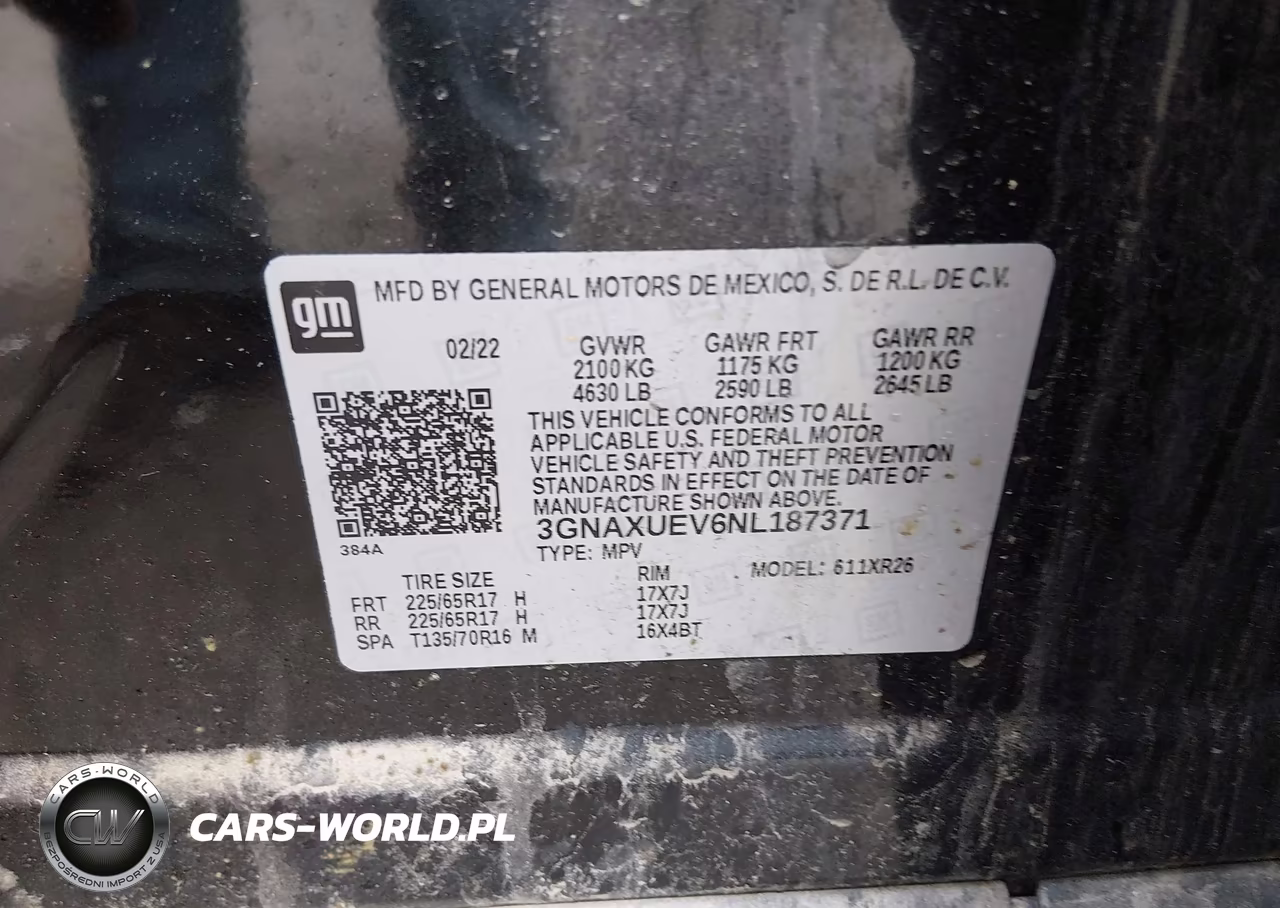 2022 Chevrolet Equinox Awd Lt VIN:3GNAXUEV6NL187371 - 9