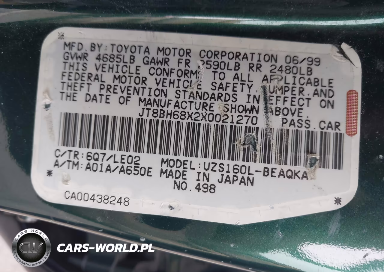 1999 Lexus Gs 400 VIN:JT8BH68X2X0021270 - 9