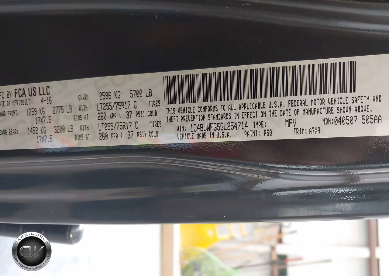 2016 Jeep Wrangler Unlimited Rubicon VIN:1C4BJWFG5GL254714 - 9