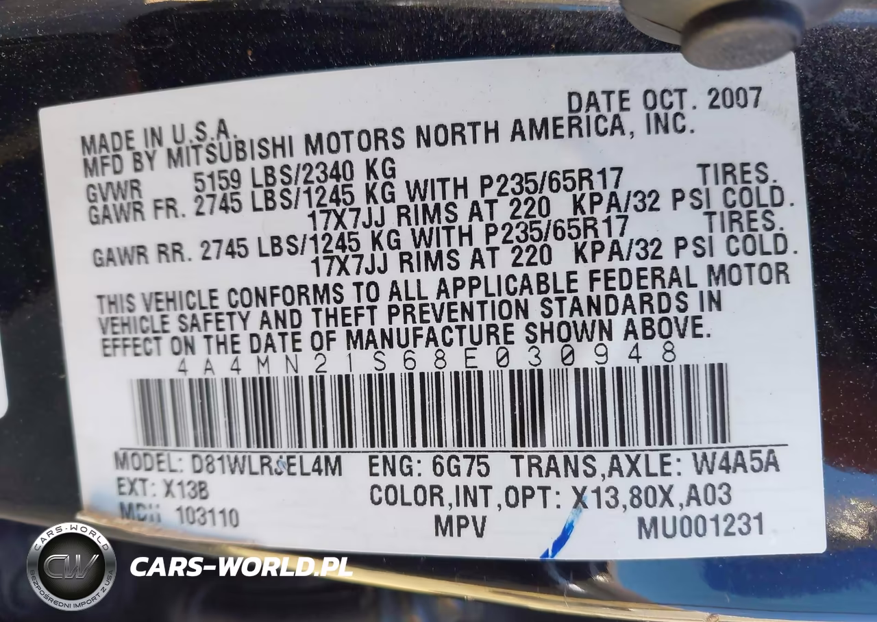 2008 Mitsubishi Endeavor Ls VIN:4A4MN21S68E030948 - 9