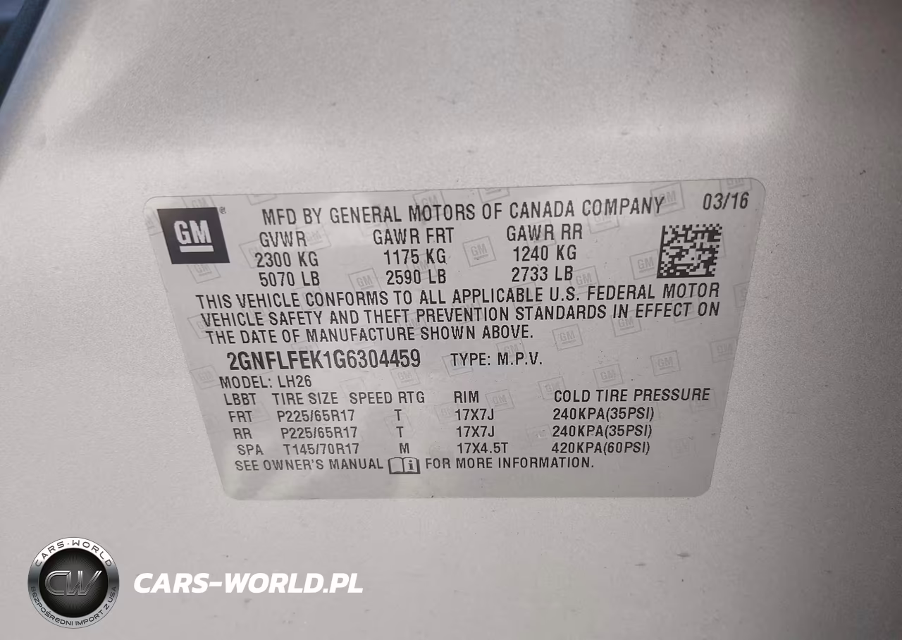 2016 Chevrolet Equinox Lt VIN:2GNFLFEK1G6304459 - 9