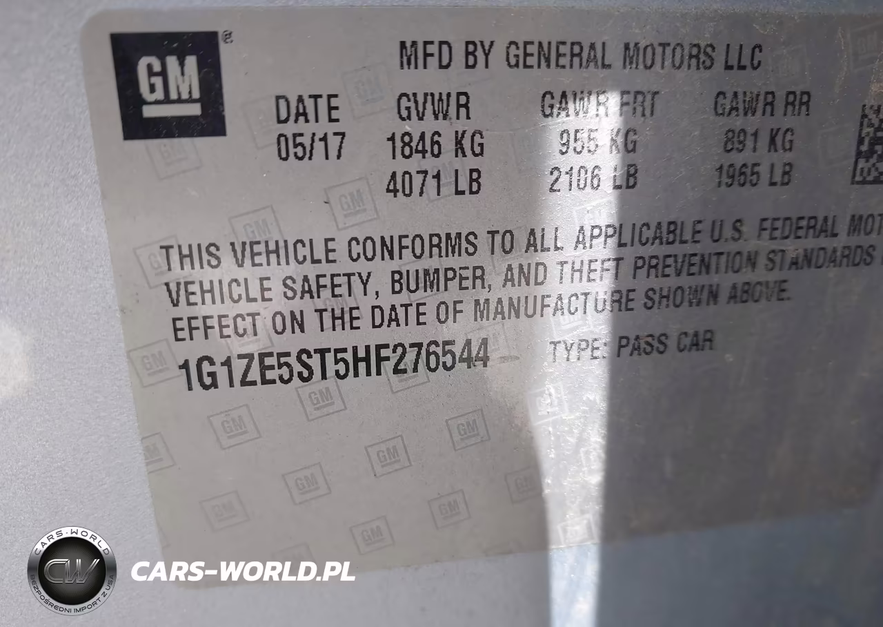 2017 Chevrolet Malibu 1Lt VIN:1G1ZE5ST5HF276544 - 9