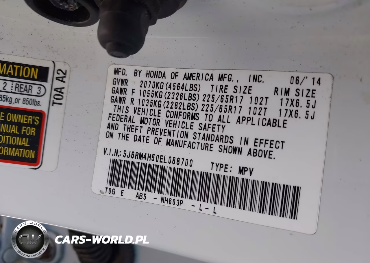 2014 Honda Cr-V Ex VIN:5J6RM4H50EL088700 - 9