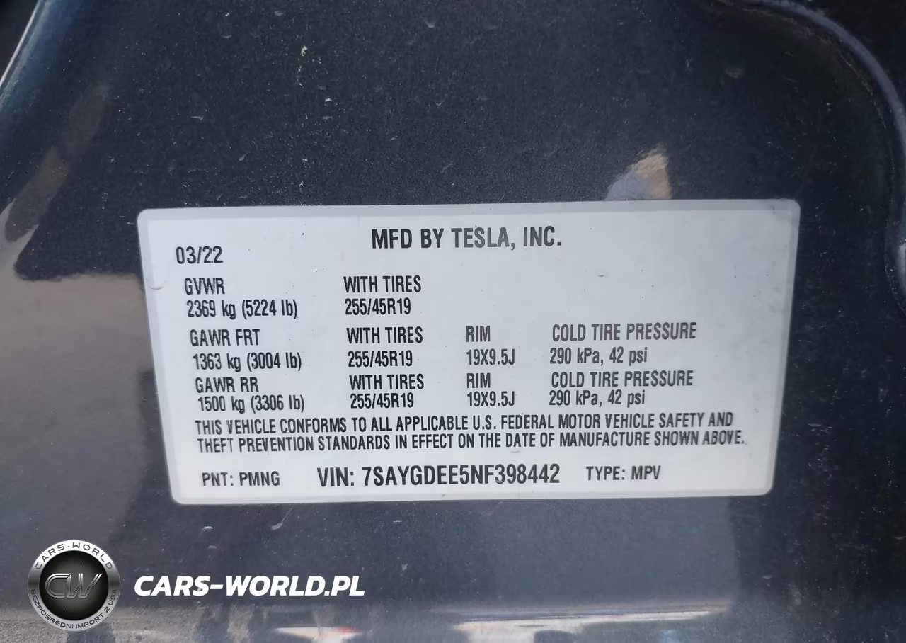 2022 Tesla Model Y Long Range Dual Motor All-Wheel Drive VIN:7SAYGDEE5NF398442 - 9