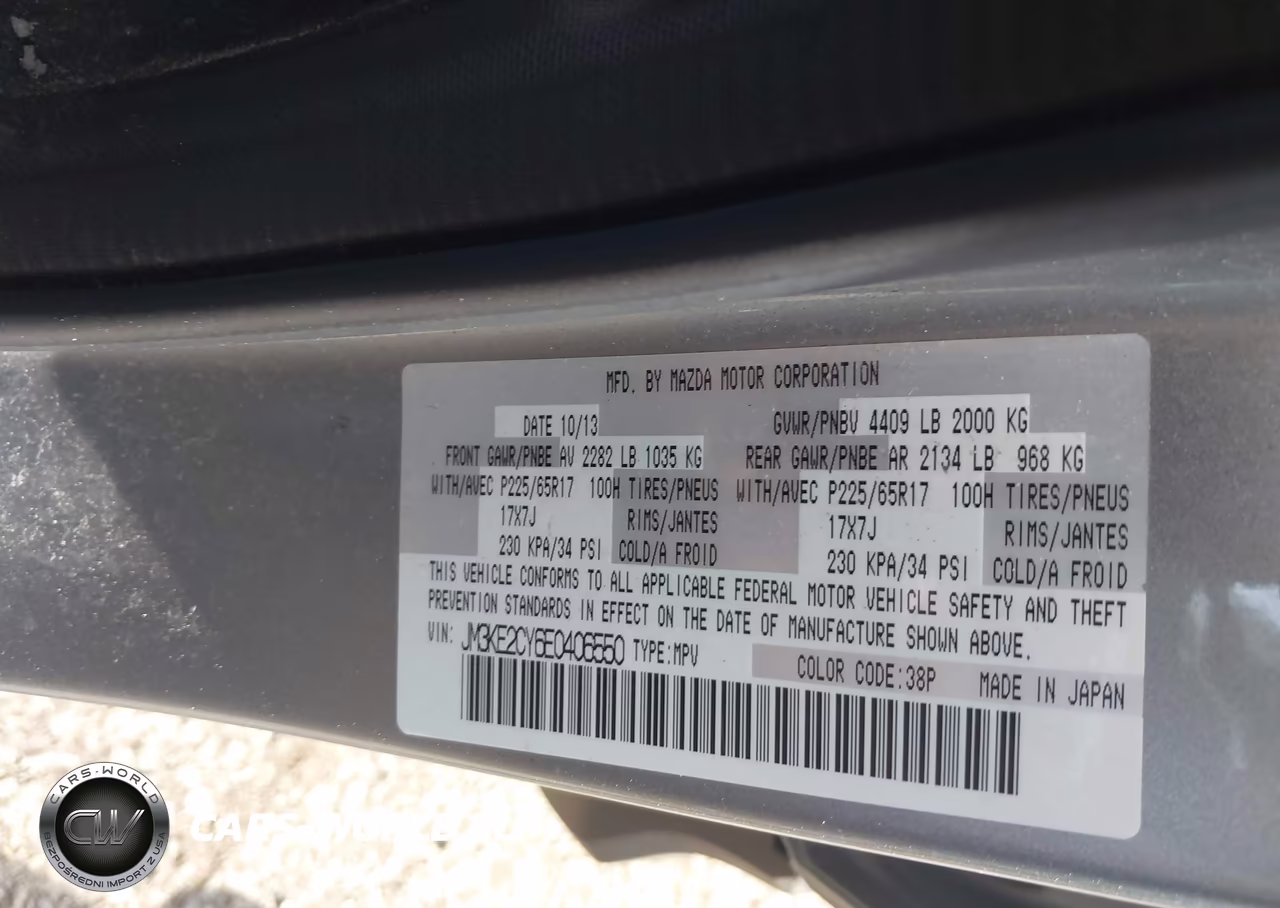 2014 Mazda Cx-5 Touring VIN:JM3KE2CY6E0406550 - 9