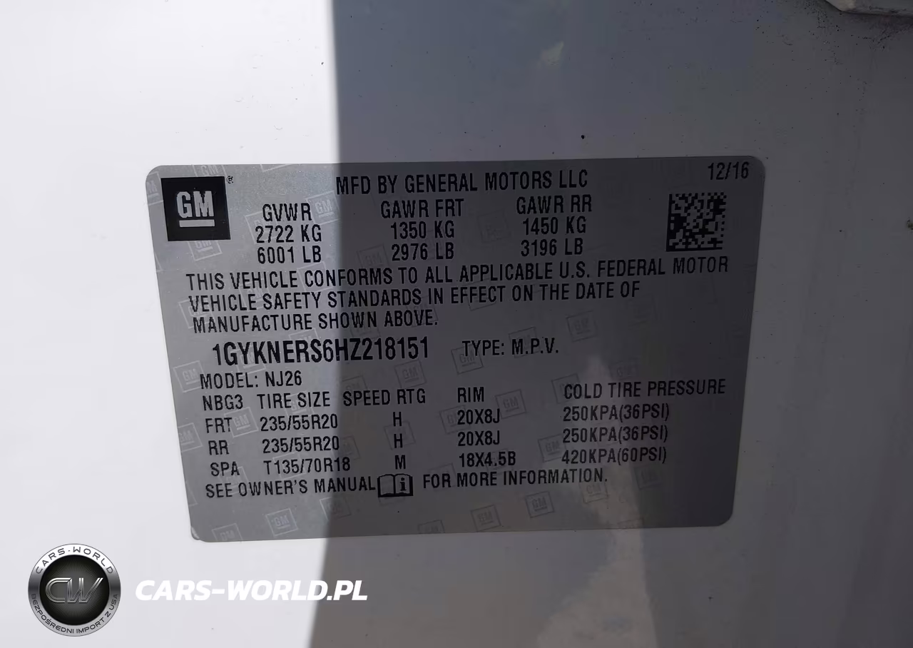 2017 Cadillac Xt5 Premium Luxury VIN:1GYKNERS6HZ218151 - 9