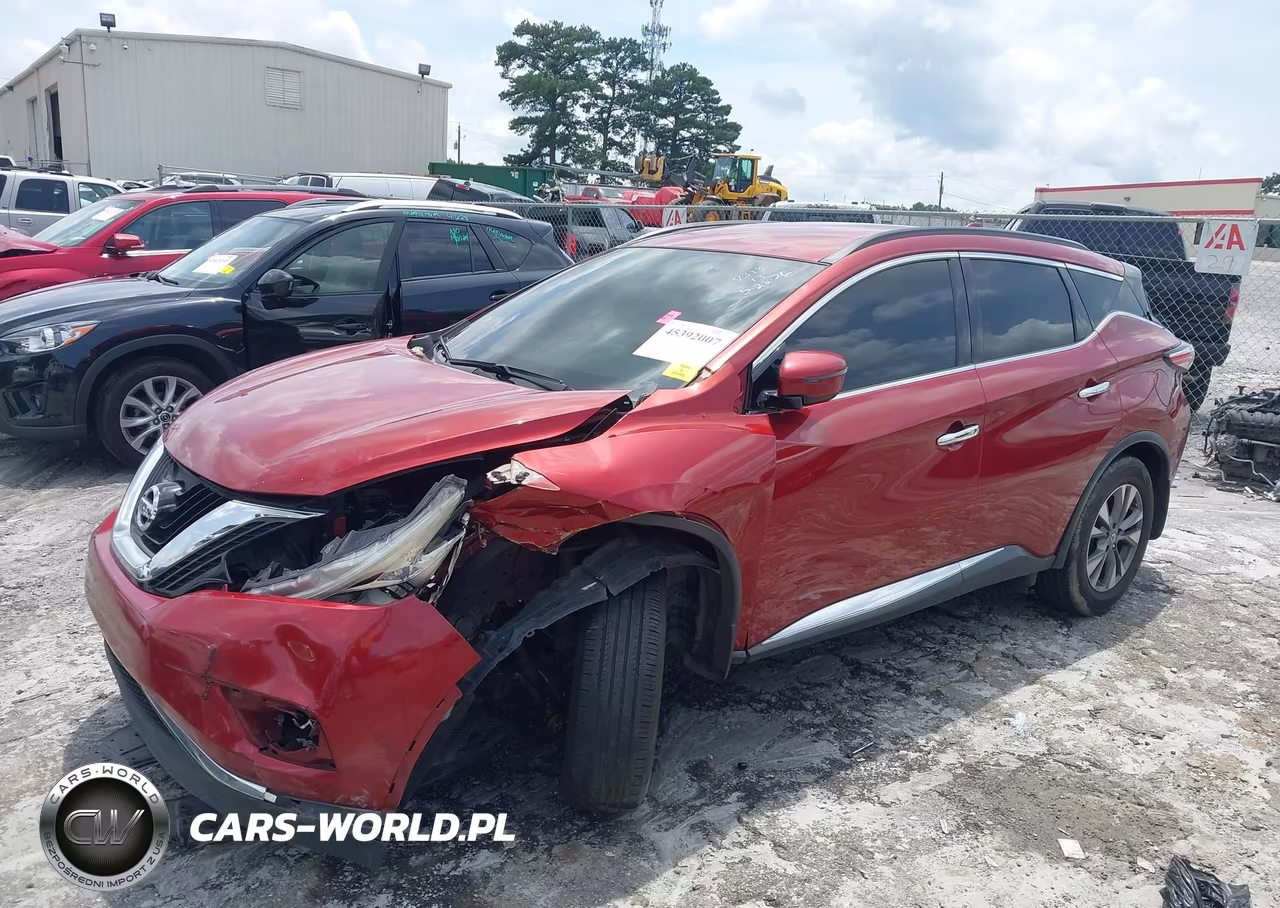 2017 Nissan Murano Sv VIN:5N1AZ2MG4HN157313 - 2