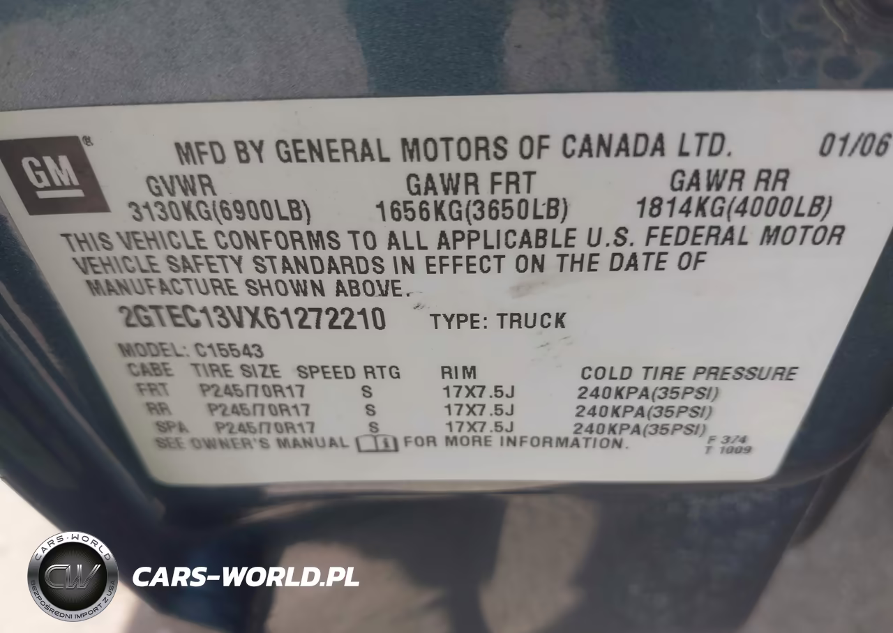 2006 GMC Sierra 1500 Sl VIN:2GTEC13VX61272210 - 9