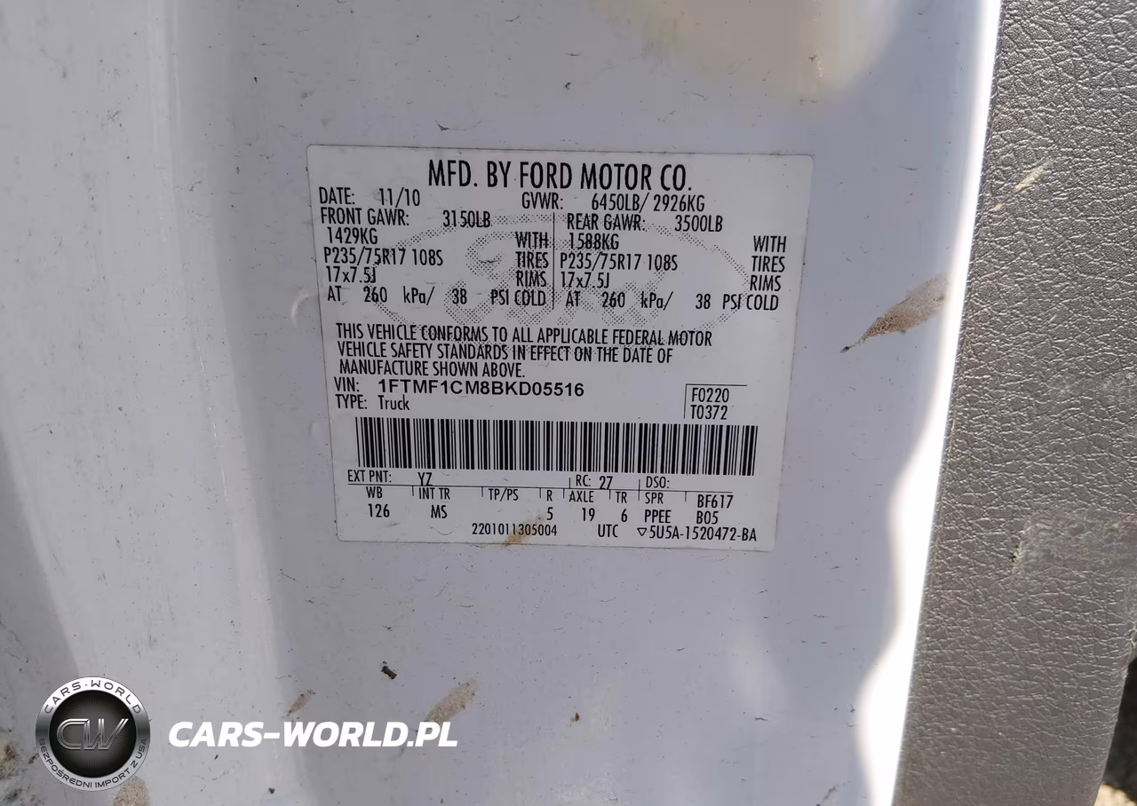 2011 Ford F-150 Xlt VIN:1FTMF1CM8BKD05516 - 9