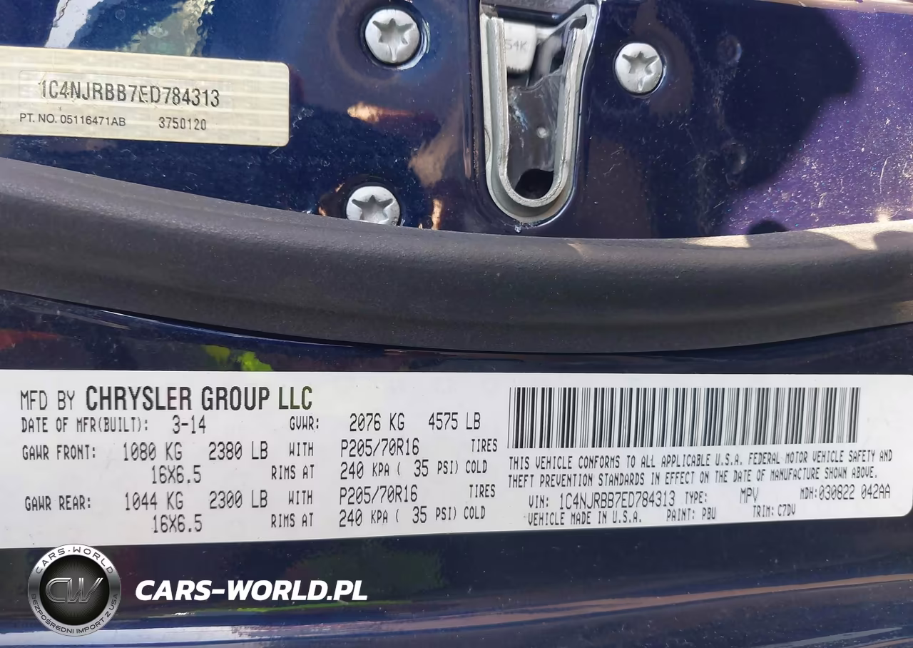 2014 Jeep Patriot Sport VIN:1C4NJRBB7ED784313 - 9