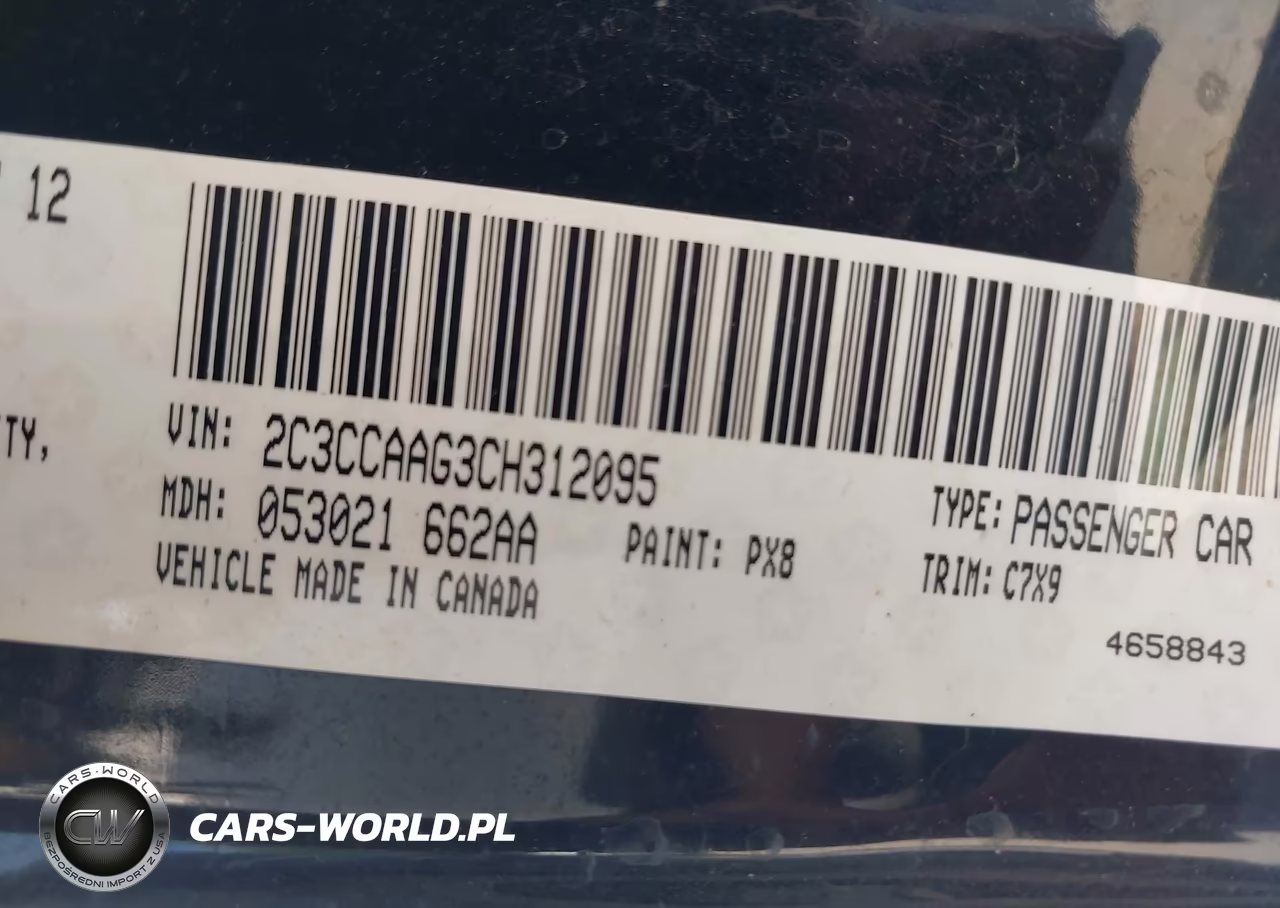 2012 Chrysler 300 VIN:2C3CCAAG3CH312095 - 9