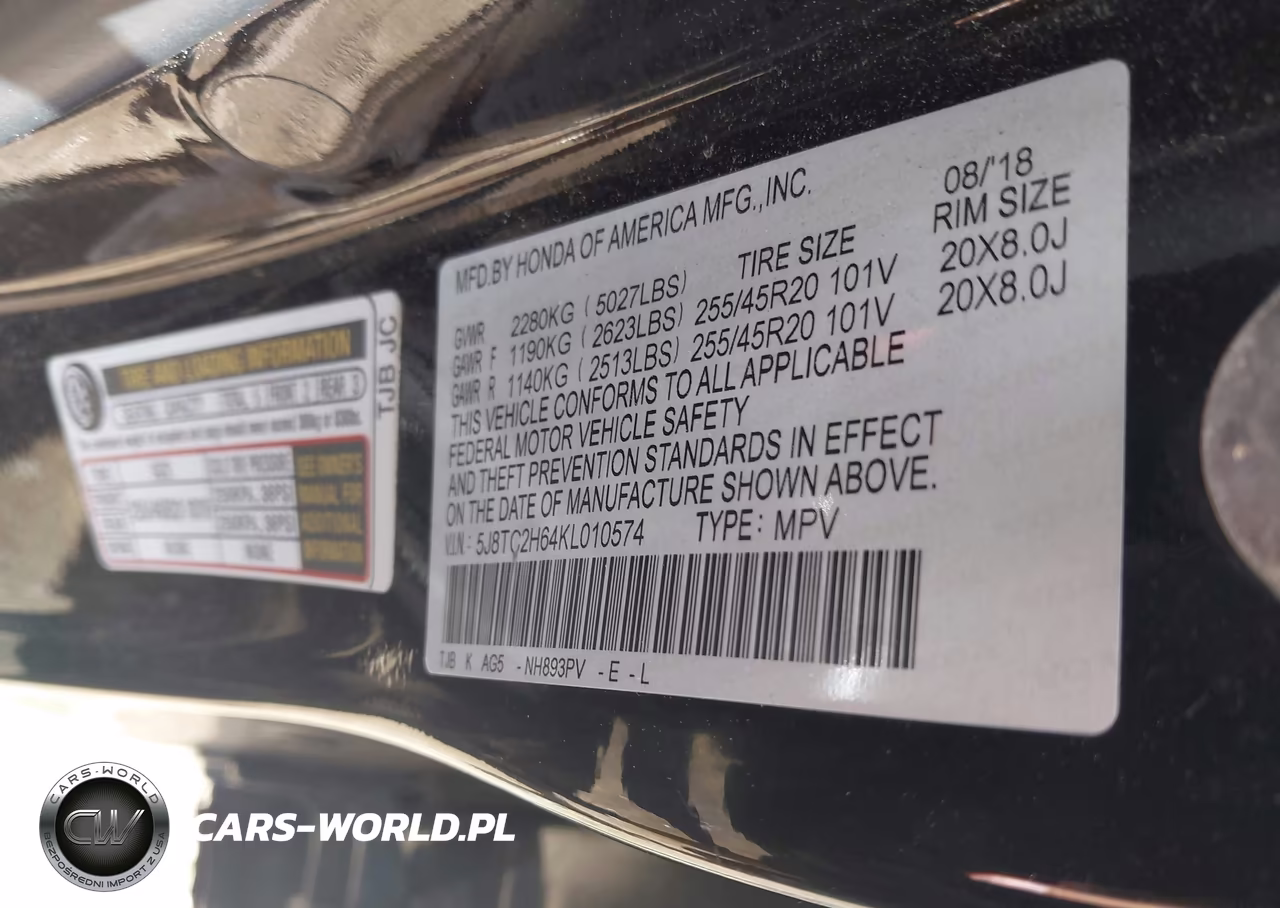 2019 Acura Rdx A-Spec Package VIN:5J8TC2H64KL010574 - 9