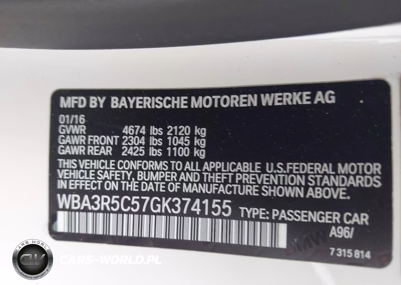 2016 BMW 435I xDrive VIN:WBA3R5C57GK374155 - 9