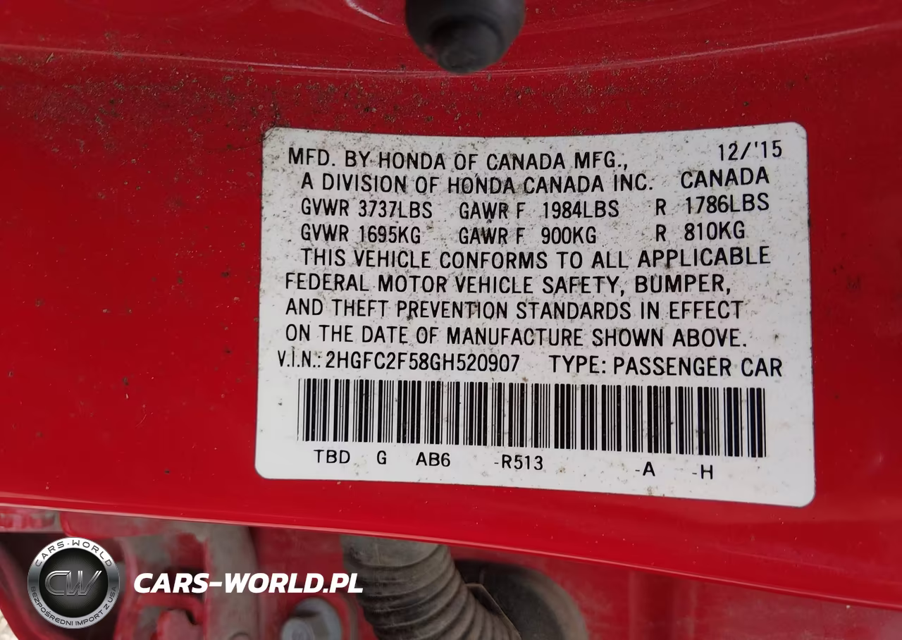 2016 Honda Civic Lx VIN:2HGFC2F58GH520907 - 9
