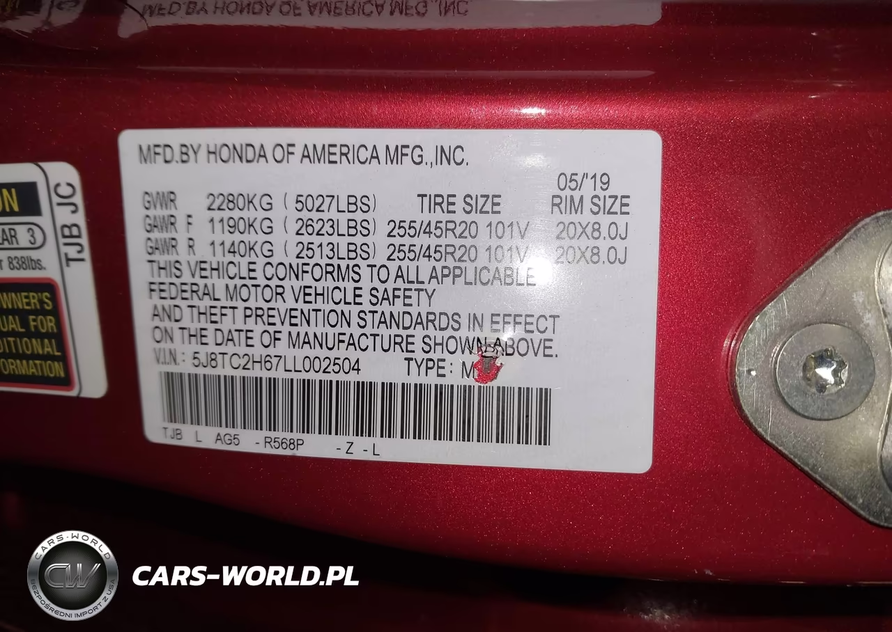 2020 Acura Rdx A-Spec Package VIN:5J8TC2H67LL002504 - 9