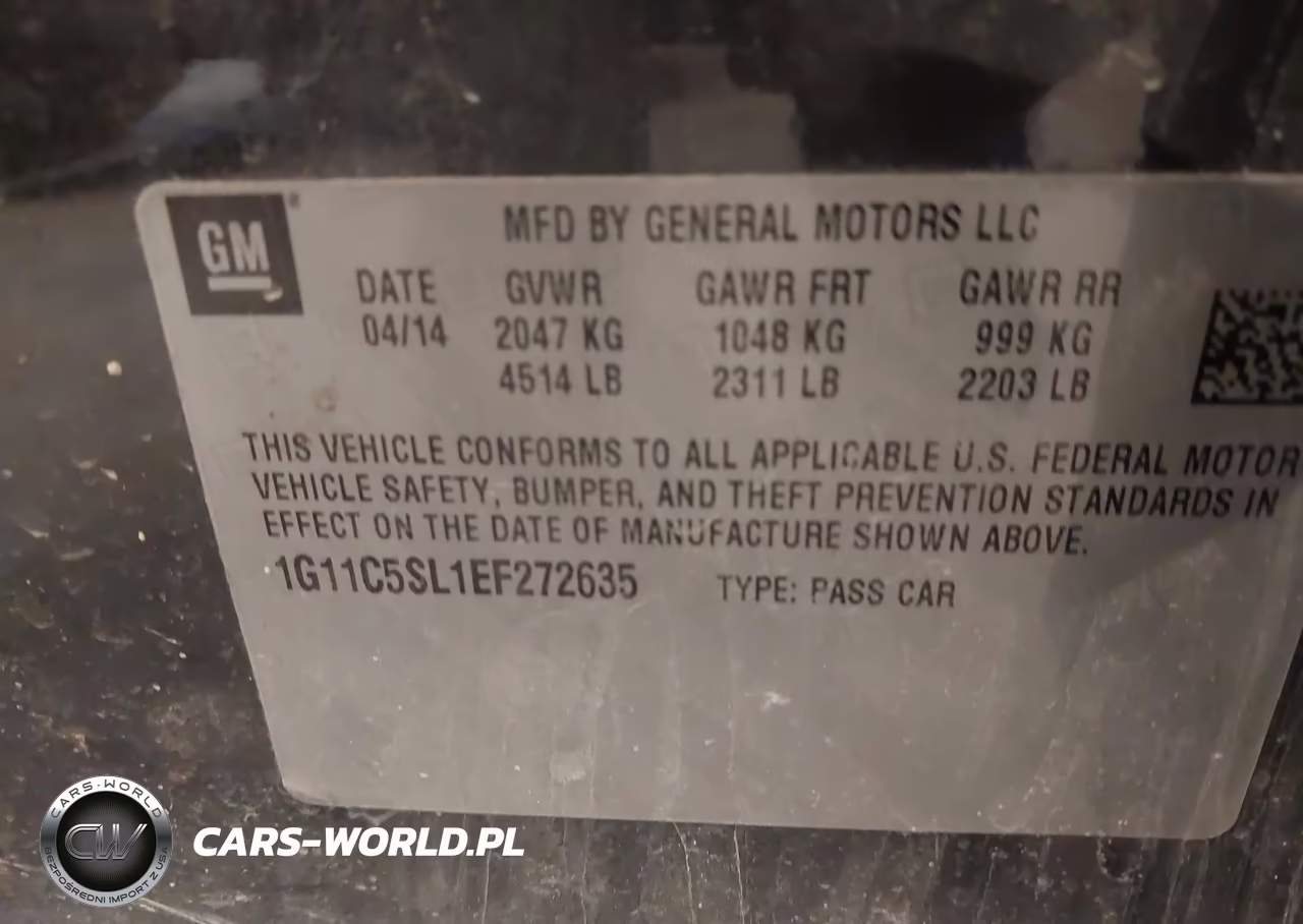 2014 Chevrolet Malibu 1Lt VIN:1G11C5SL1EF272635 - 9
