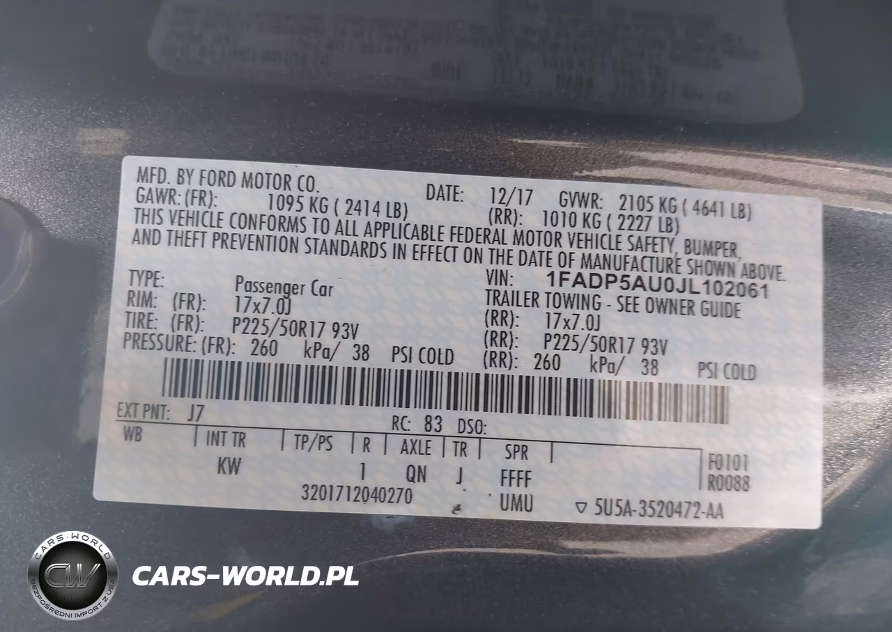 2018 Ford C-Max Hybrid Se VIN:1FADP5AU0JL102061 - 9