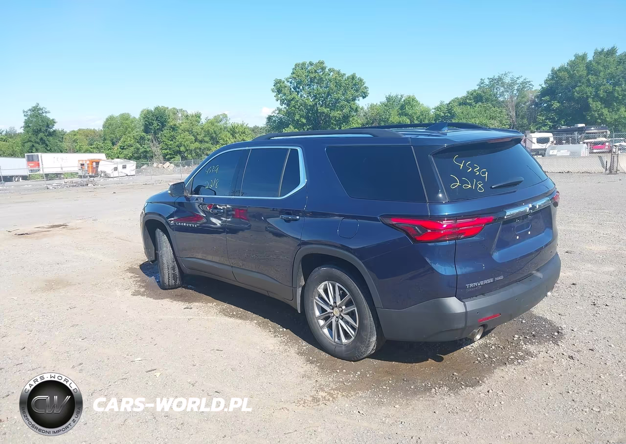 2022 Chevrolet Traverse Awd Lt Cloth VIN:1GNEVGKWXNJ110726 - 3