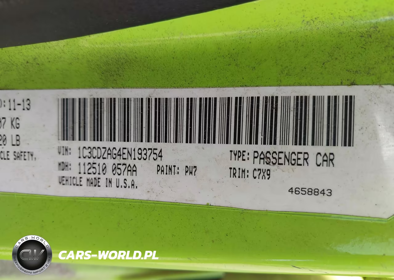 2014 Dodge Avenger Se VIN:1C3CDZAG4EN193754 - 9