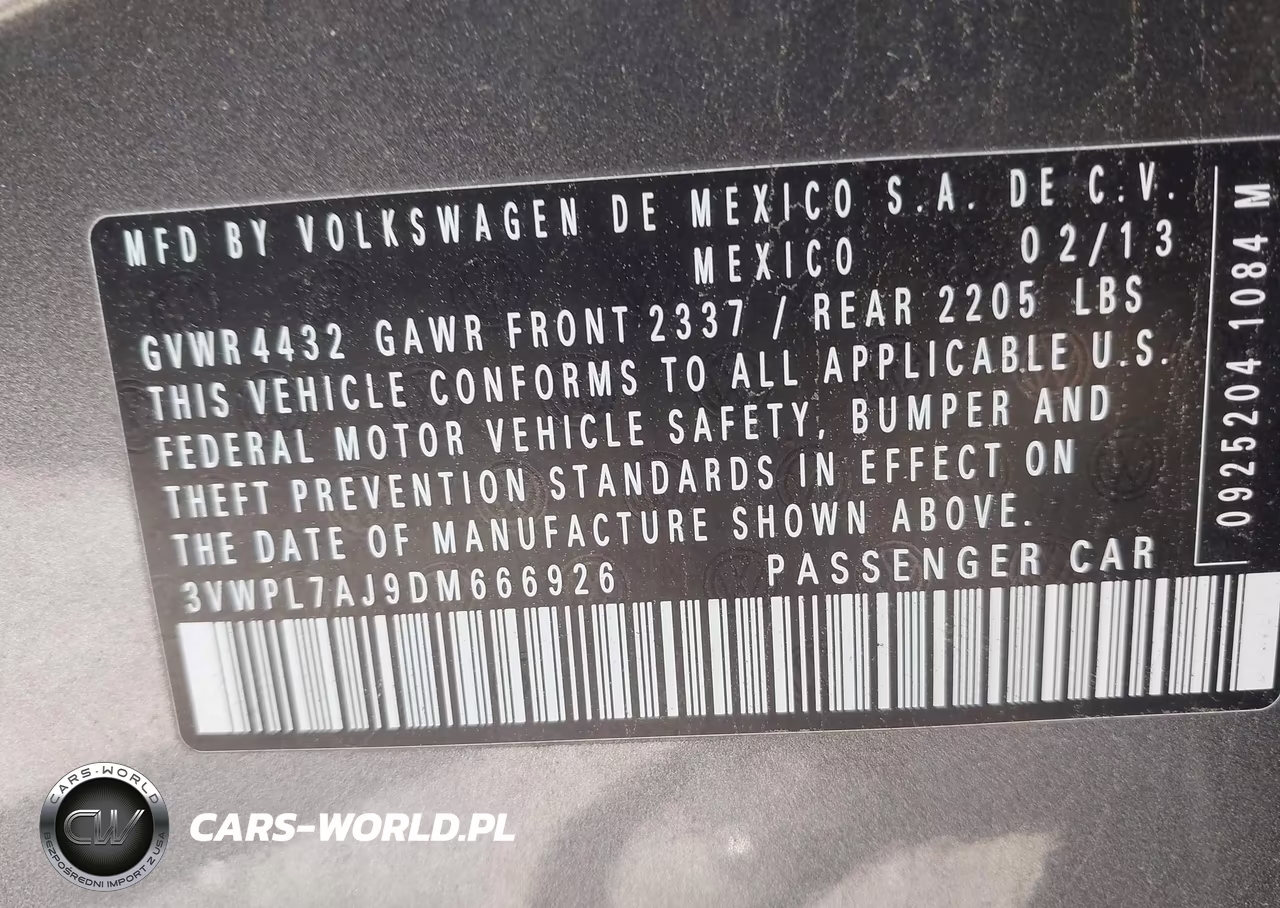 2013 Volkswagen Jetta Sportwagen 2.0L Tdi VIN:3VWPL7AJ9DM666926 - 9