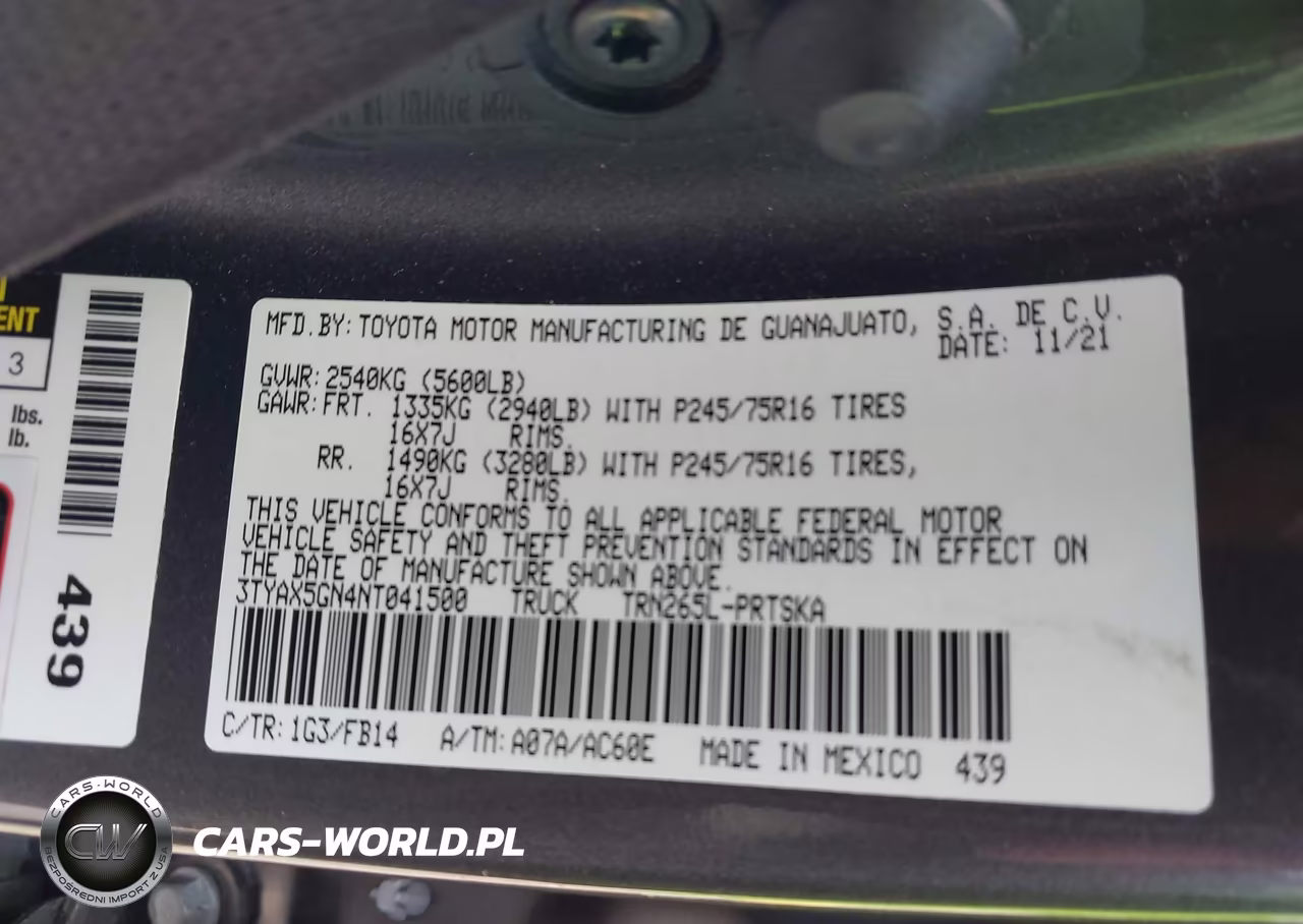 2022 Toyota Tacoma Sr VIN:3TYAX5GN4NT041500 - 9