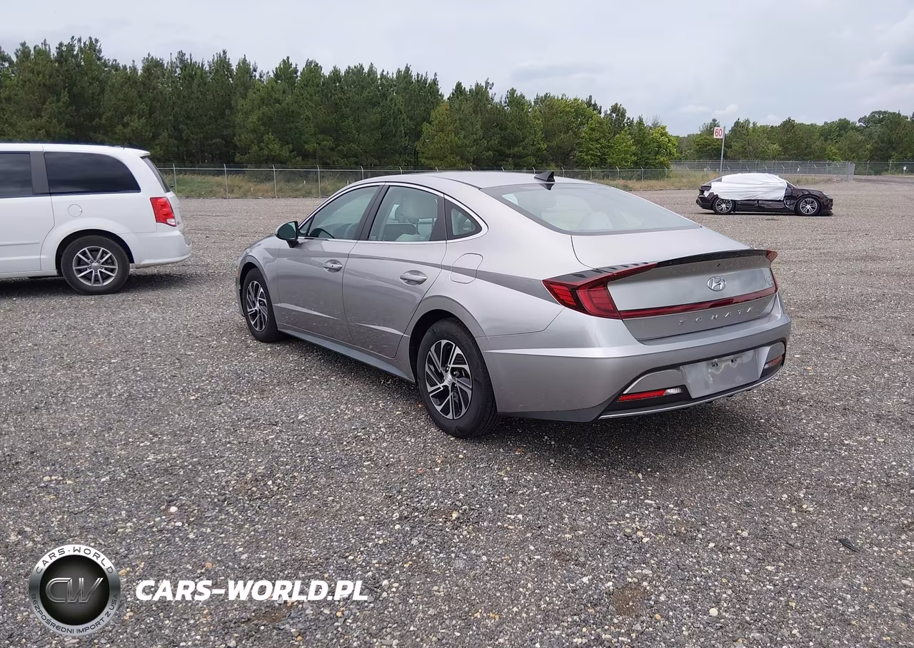 2021 Hyundai Sonata Blue VIN:KMHL24JJ1MA030920 - 3