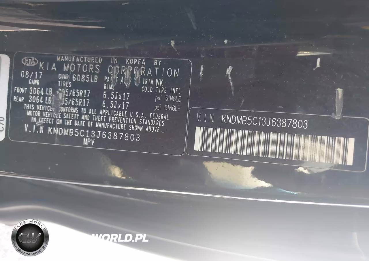 2018 Kia Sedona Lx VIN:KNDMB5C13J6387803 - 9