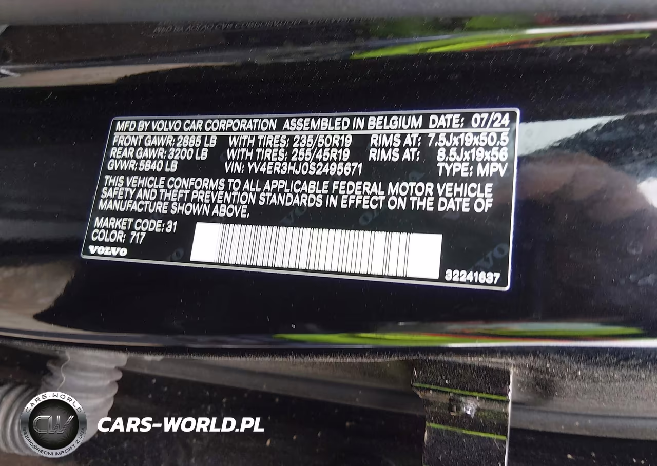 2025 Volvo Ex40 Core, Twin Motor, Fully Electric VIN:YV4ER3HJ0S2495671 - 9