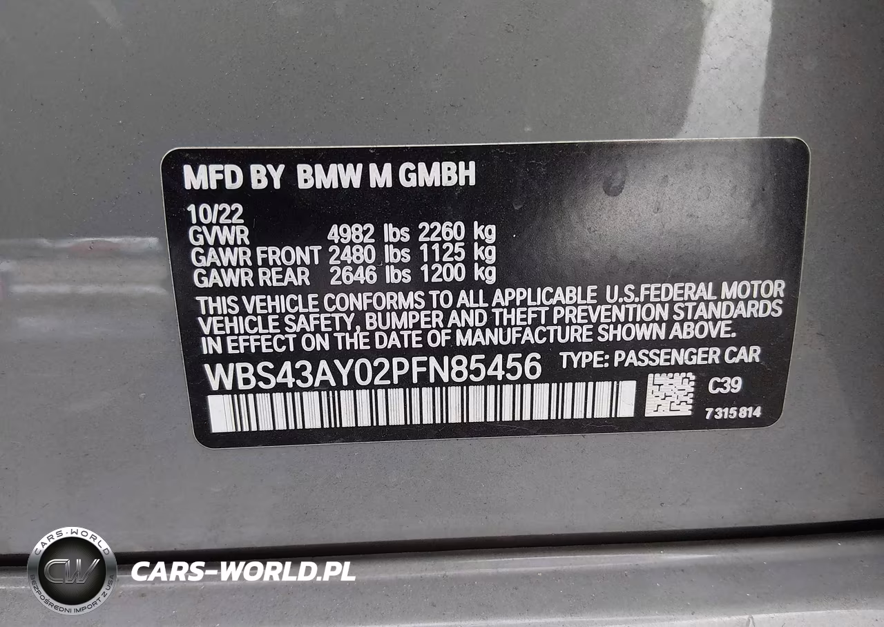2023 BMW M3 Competition xDrive VIN:WBS43AY02PFN85456 - 9