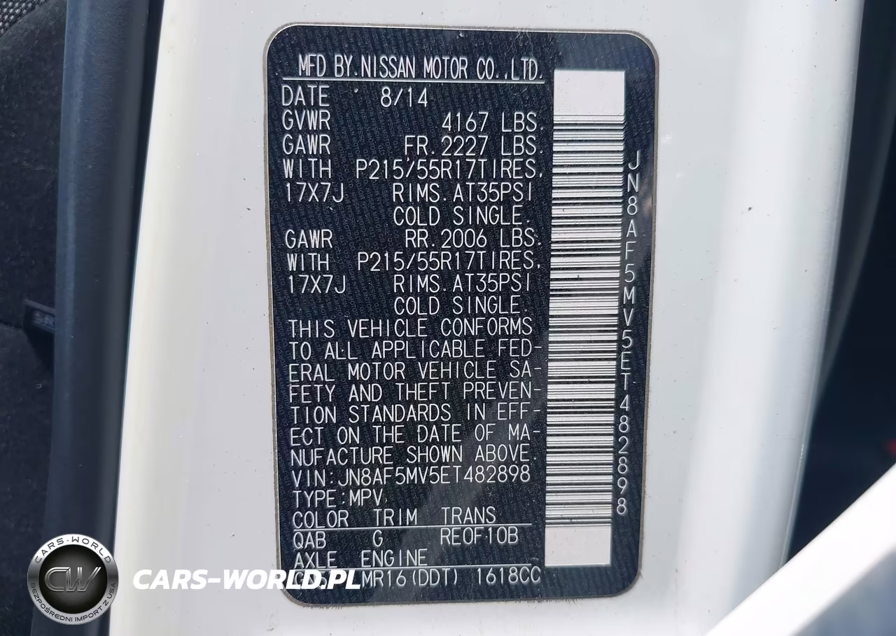 2014 Nissan Juke Sv VIN:JN8AF5MV5ET482898 - 9