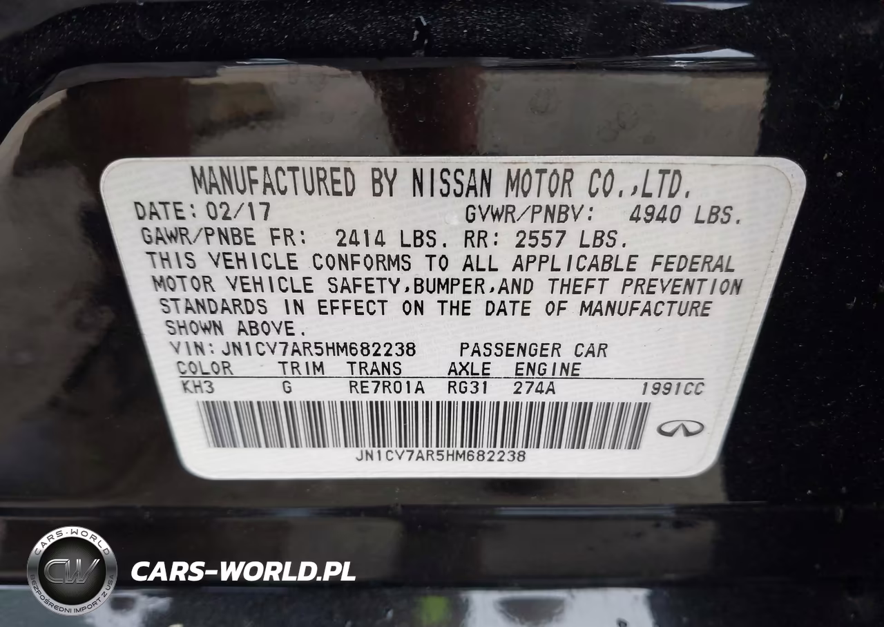 2017 Infiniti Q50 2.0T Base VIN:JN1CV7AR5HM682238 - 9