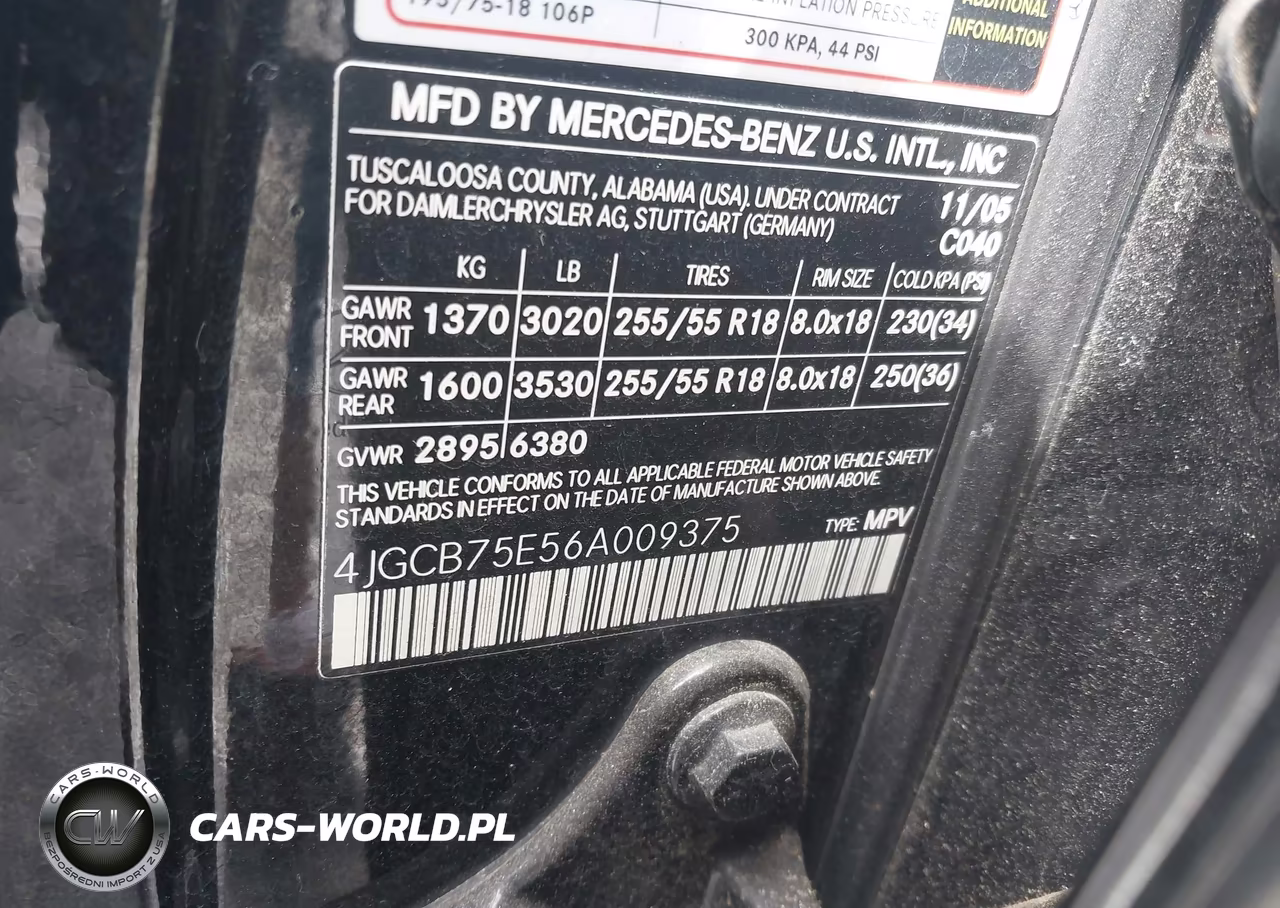2006 Mercedes-Benz R 500 4Matic VIN:4JGCB75E56A009375 - 9