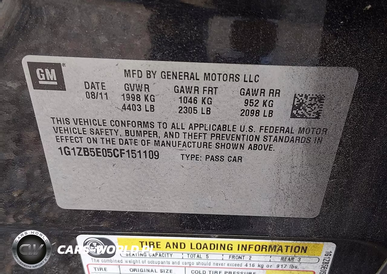 2012 Chevrolet Malibu Ls VIN:1G1ZB5E05CF151109 - 9