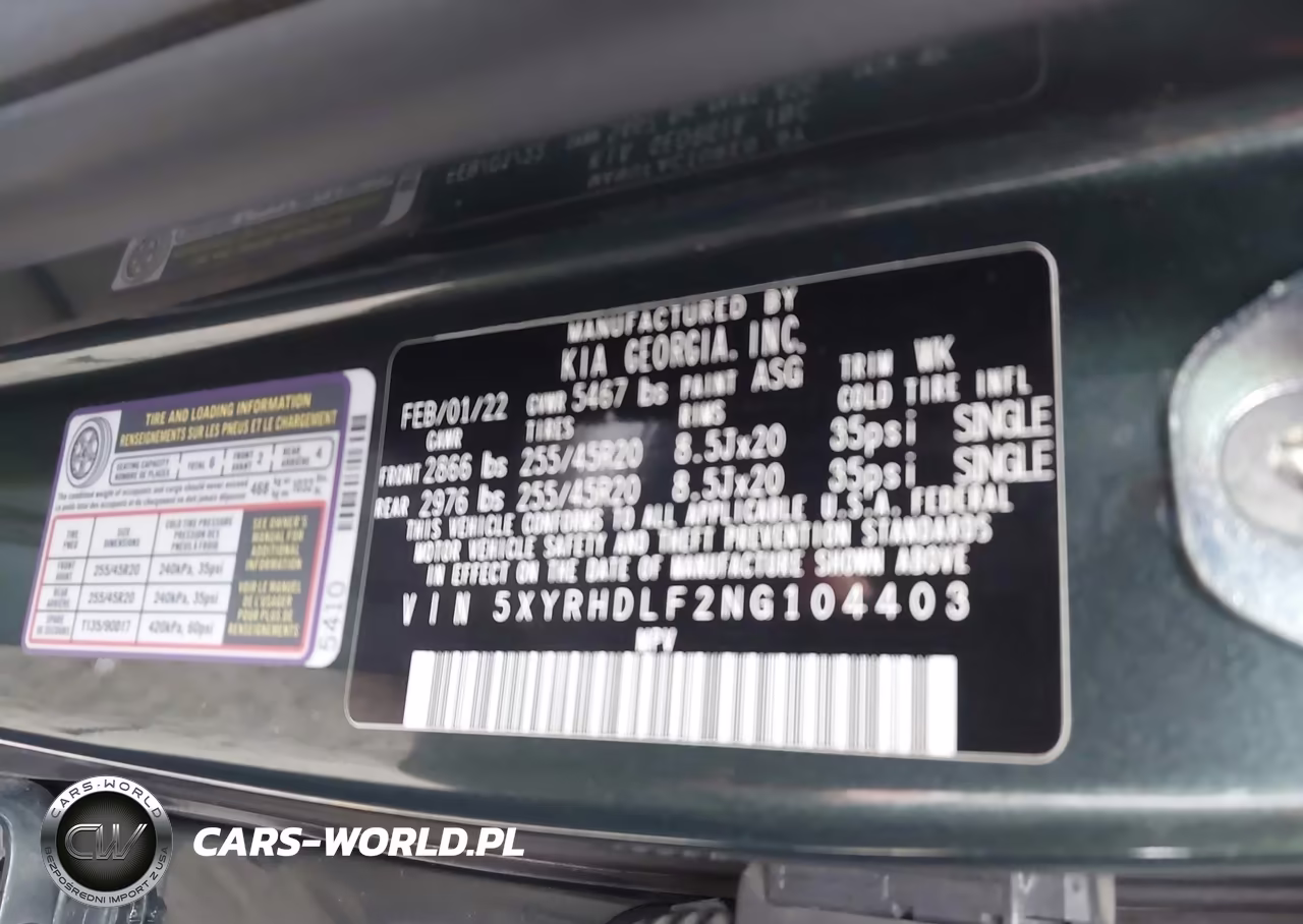 2022 Kia Sorento X-Line Ex VIN:5XYRHDLF2NG104403 - 9