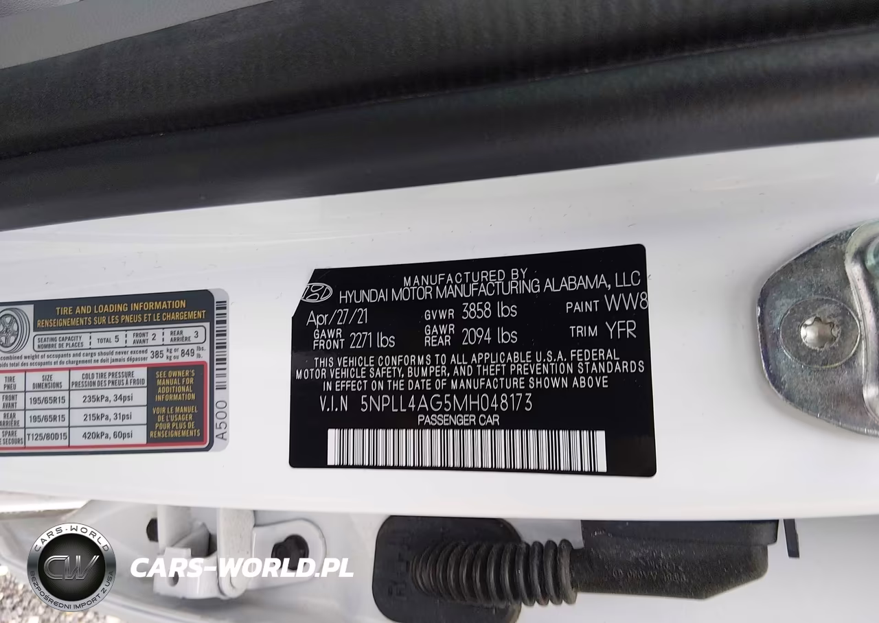 2021 Hyundai Elantra Se VIN:5NPLL4AG5MH048173 - 9