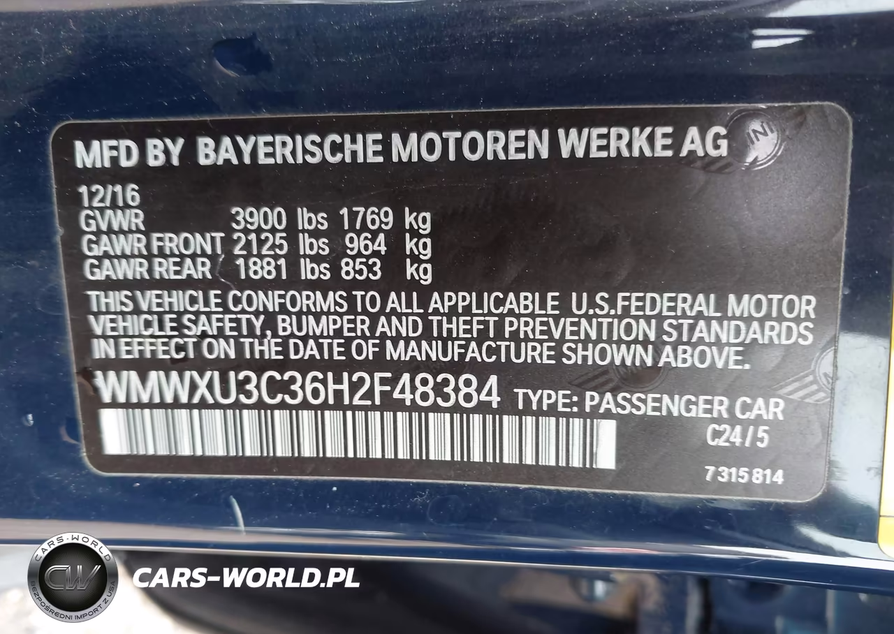 2017 Mini Hardtop Cooper S VIN:WMWXU3C36H2F48384 - 9