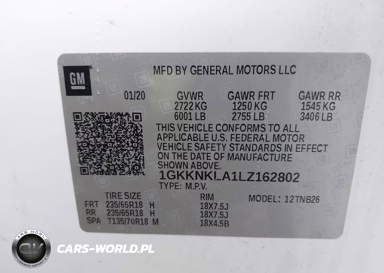 2020 GMC Acadia Fwd Sle VIN:1GKKNKLA1LZ162802 - 9