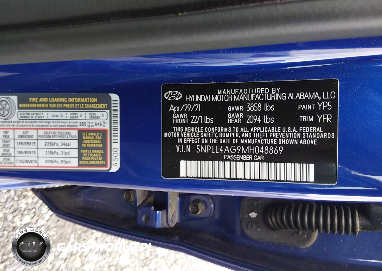 2021 Hyundai Elantra Se VIN:5NPLL4AG9MH048869 - 9