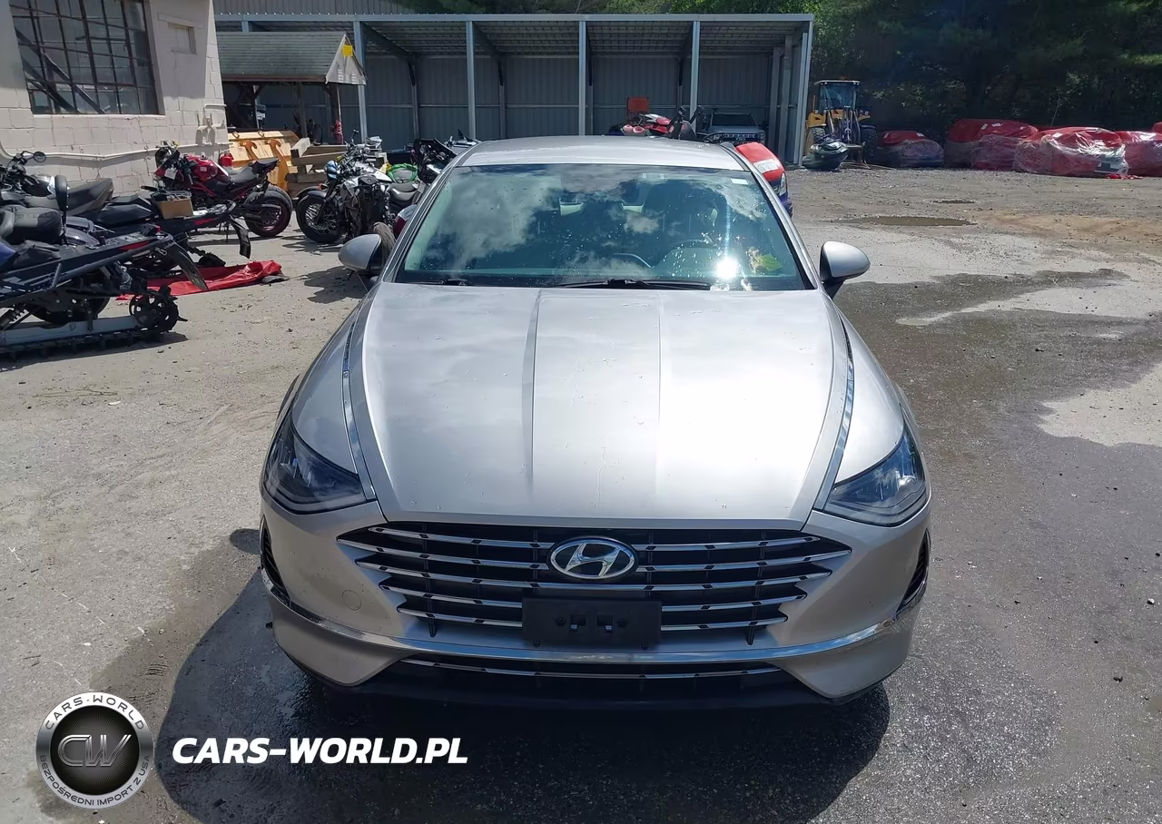 2021 Hyundai Sonata Blue VIN:KMHL24JJ1MA030884 - 12