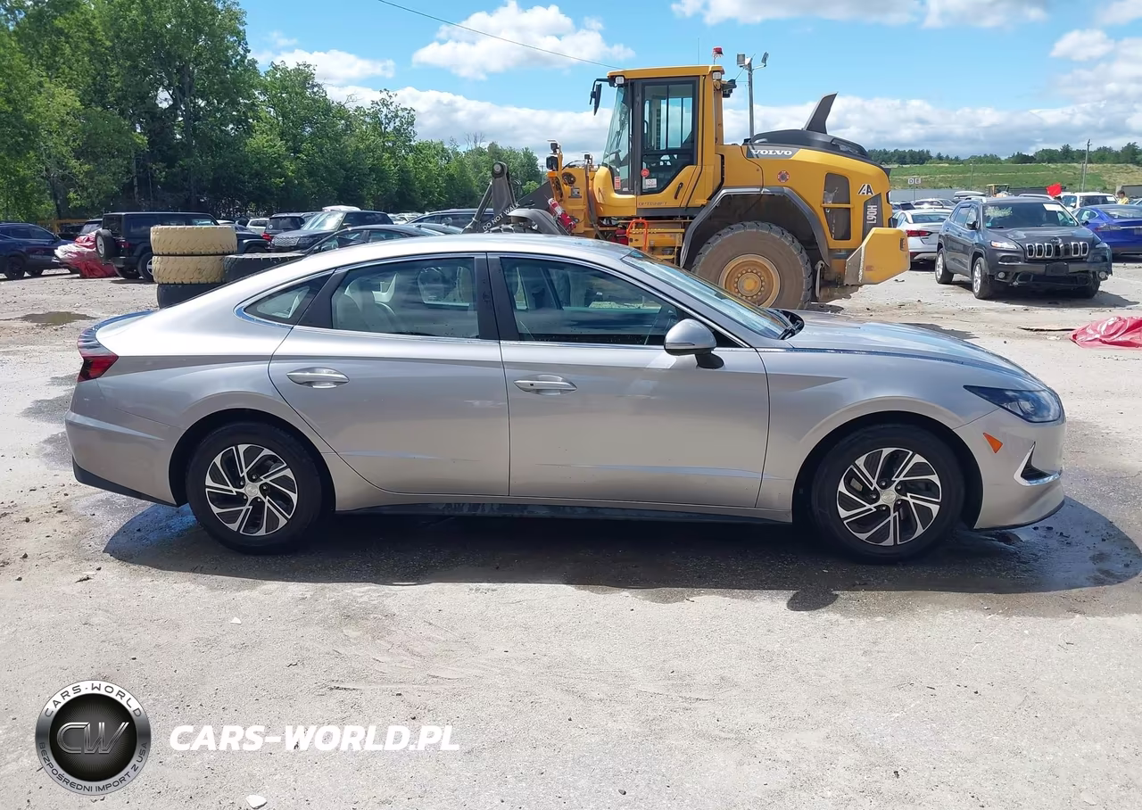 2021 Hyundai Sonata Blue VIN:KMHL24JJ1MA030884 - 13