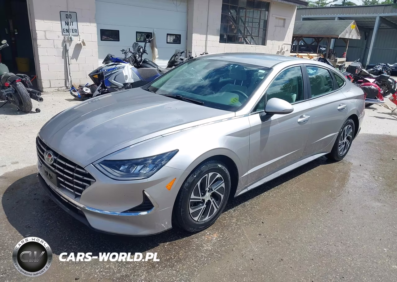 2021 Hyundai Sonata Blue VIN:KMHL24JJ1MA030884 - 2
