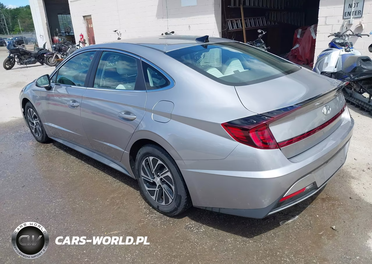 2021 Hyundai Sonata Blue VIN:KMHL24JJ1MA030884 - 3