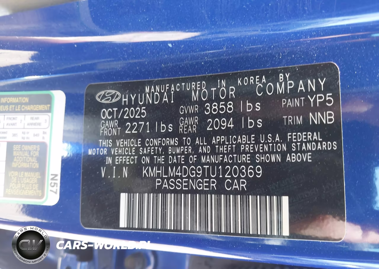 2026 Hyundai Elantra Sel Sport VIN:KMHLM4DG9TU120369 - 9