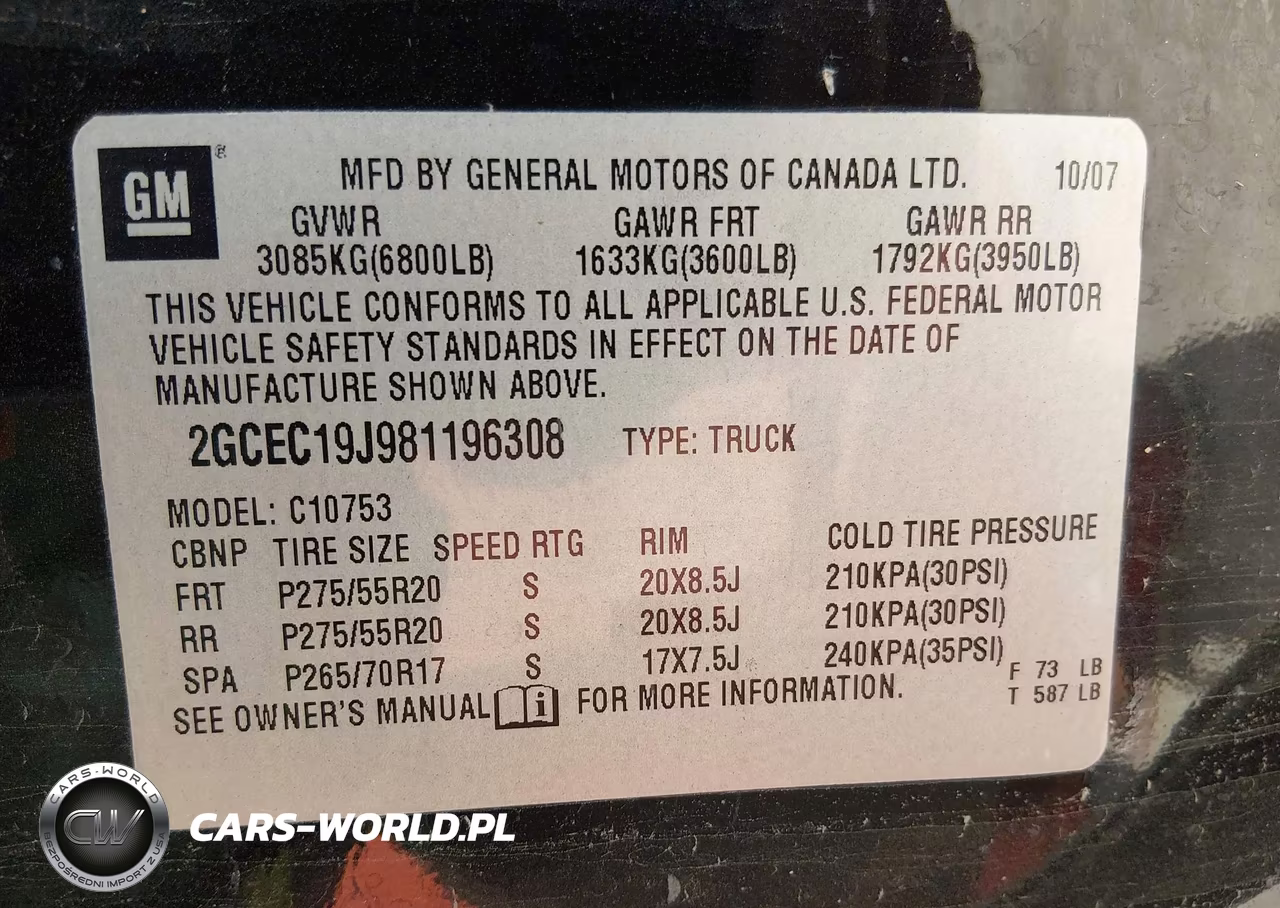 2008 Chevrolet Silverado 1500 Lt1 VIN:2GCEC19J981196308 - 9