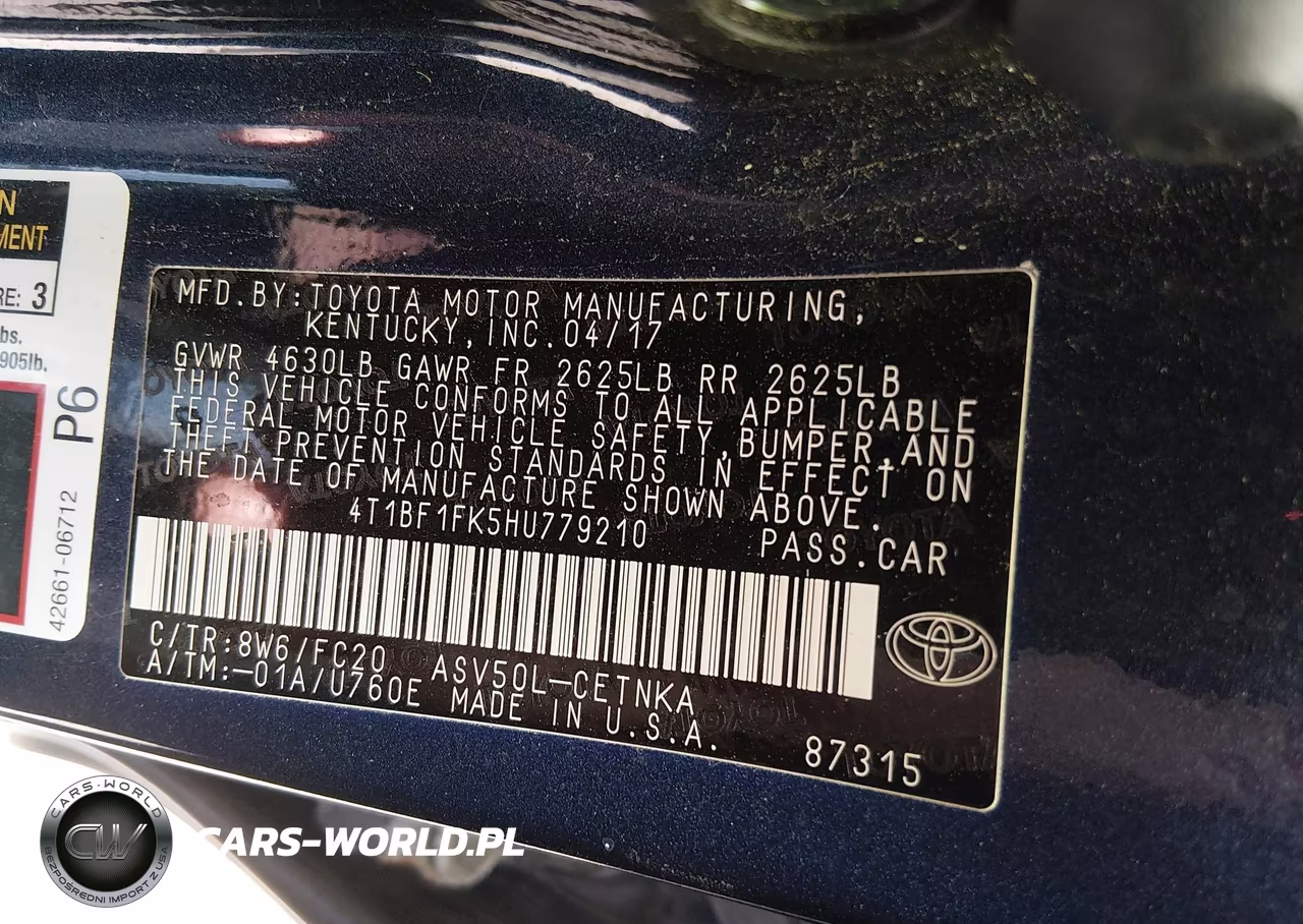 2017 Toyota Camry Le VIN:4T1BF1FK5HU779210 - 9