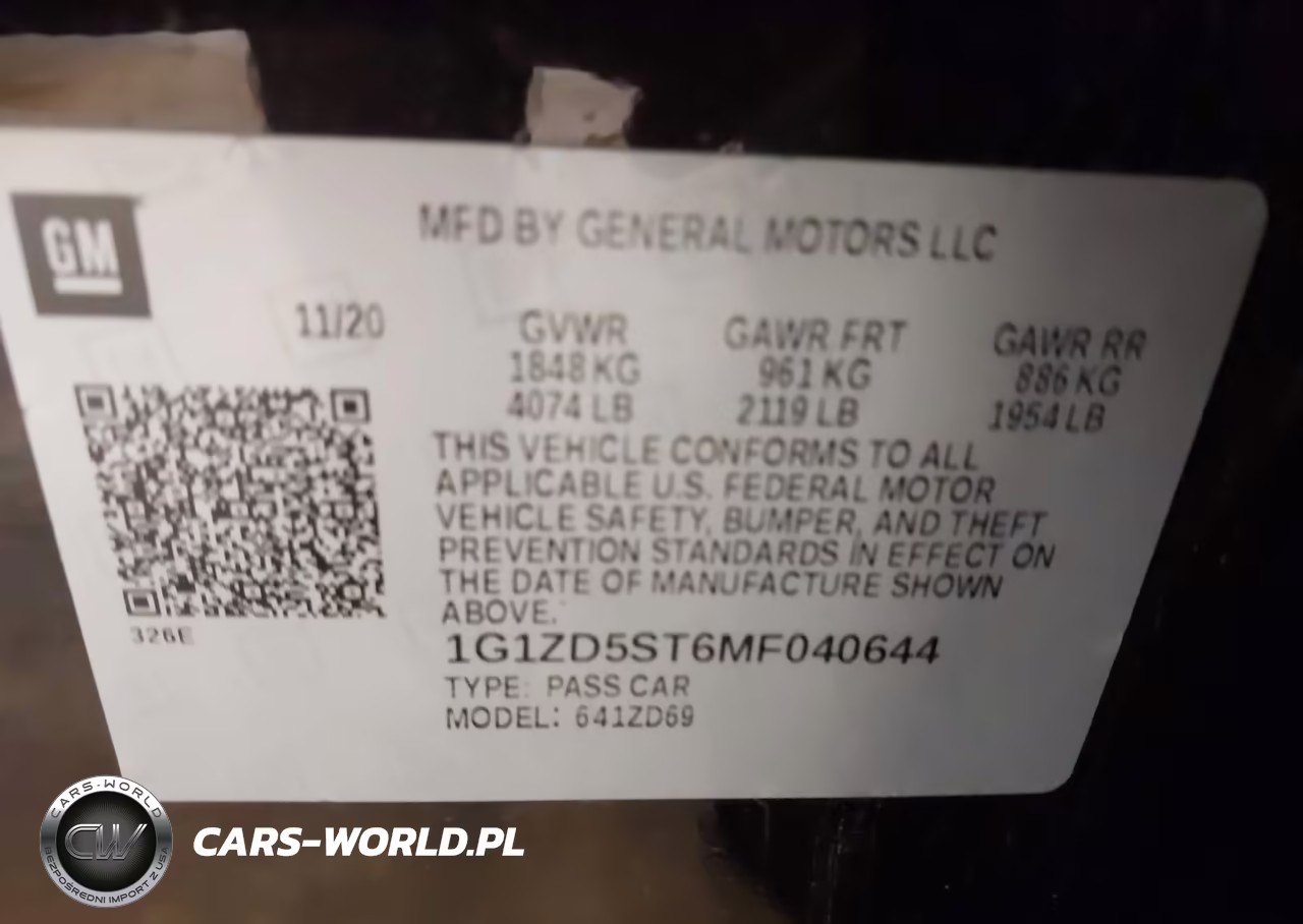 2021 Chevrolet Malibu Fwd Lt VIN:1G1ZD5ST6MF040644 - 9