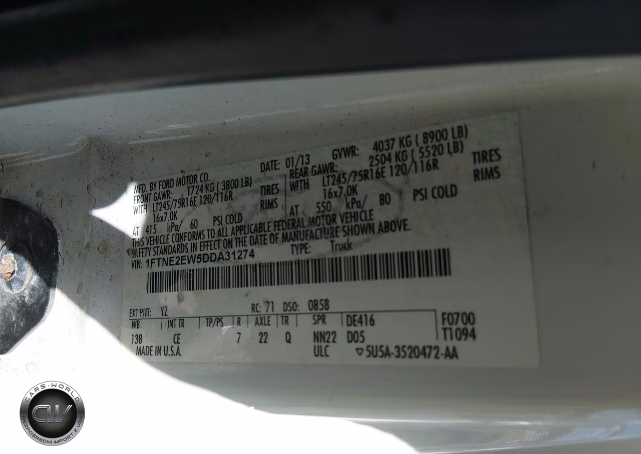 2013 Ford E-250 Commercial VIN:1FTNE2EW5DDA31274 - 9