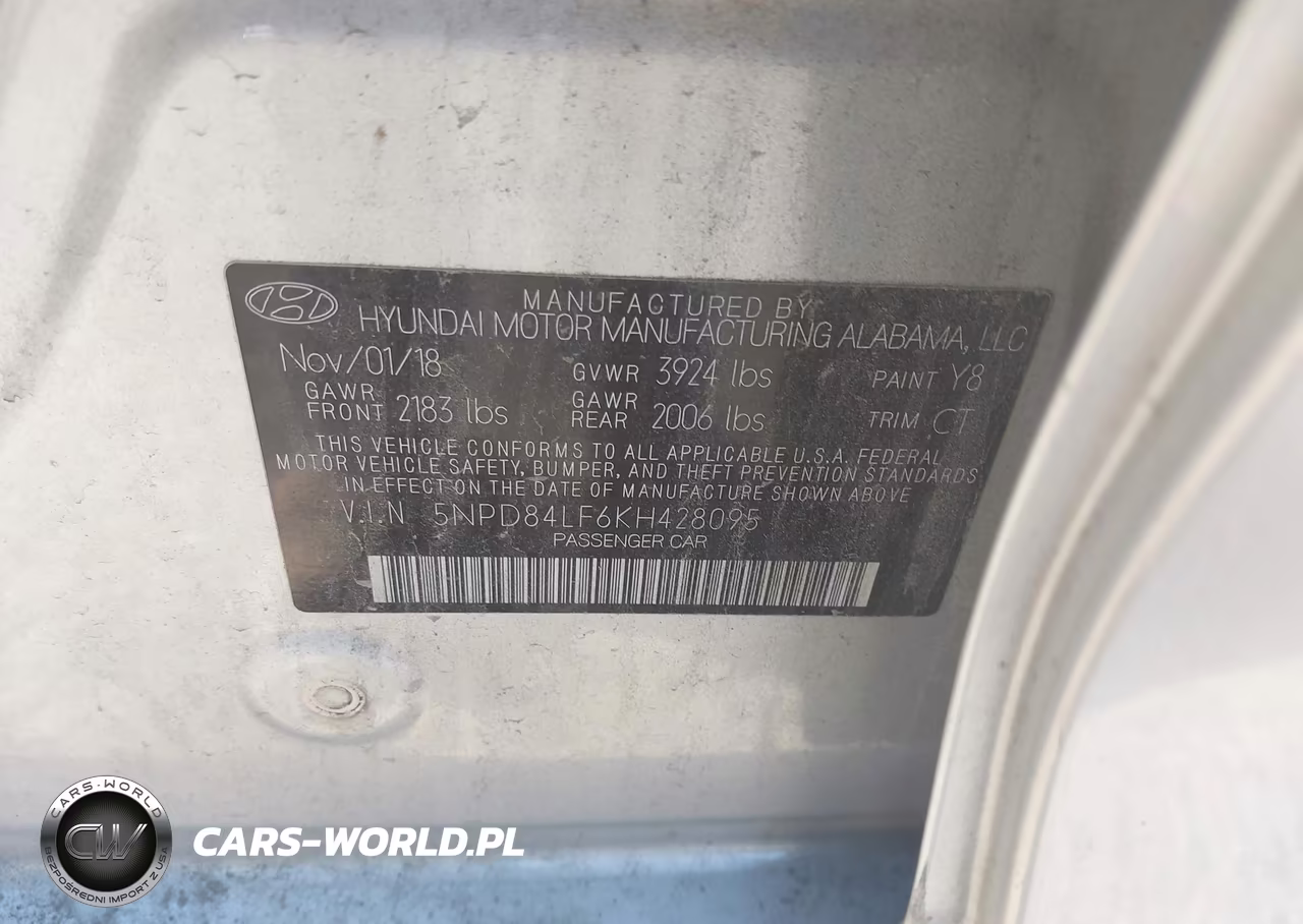 2019 Hyundai Elantra Sel VIN:5NPD84LF6KH428095 - 9